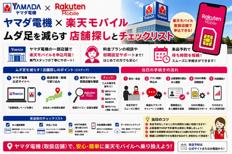 ヤマダ電機 楽天モバイル 高知県