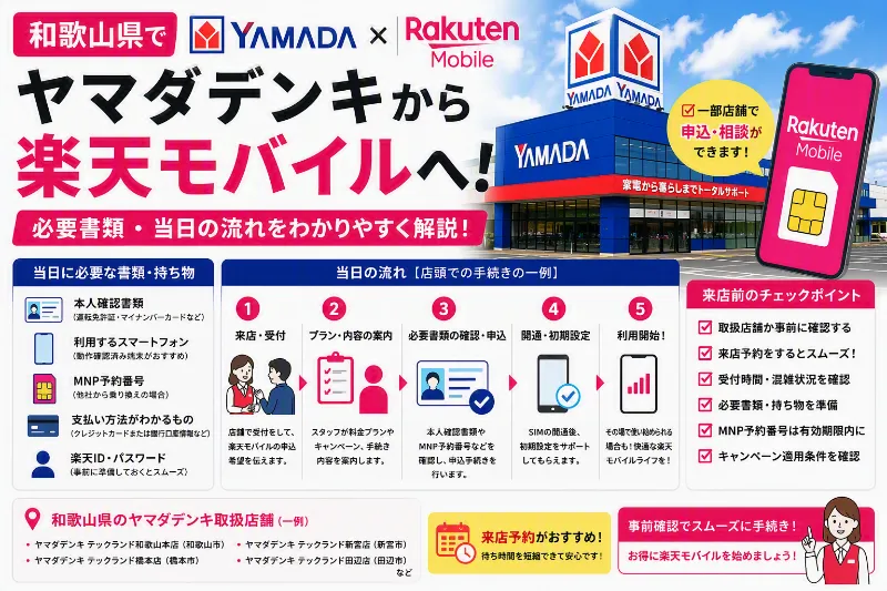 ヤマダ電機 楽天モバイル 鳥取県